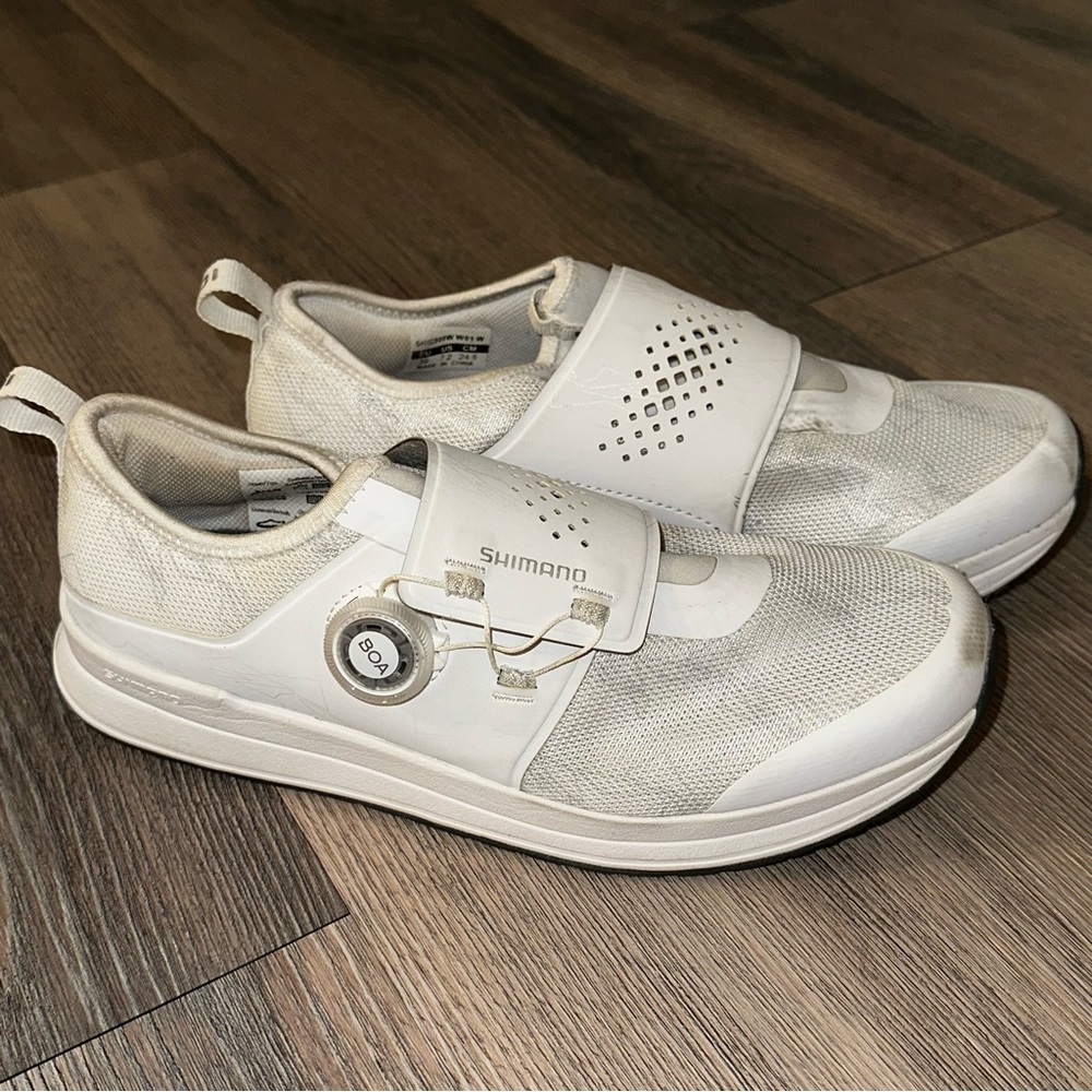 Shimano White Cycling Shoes